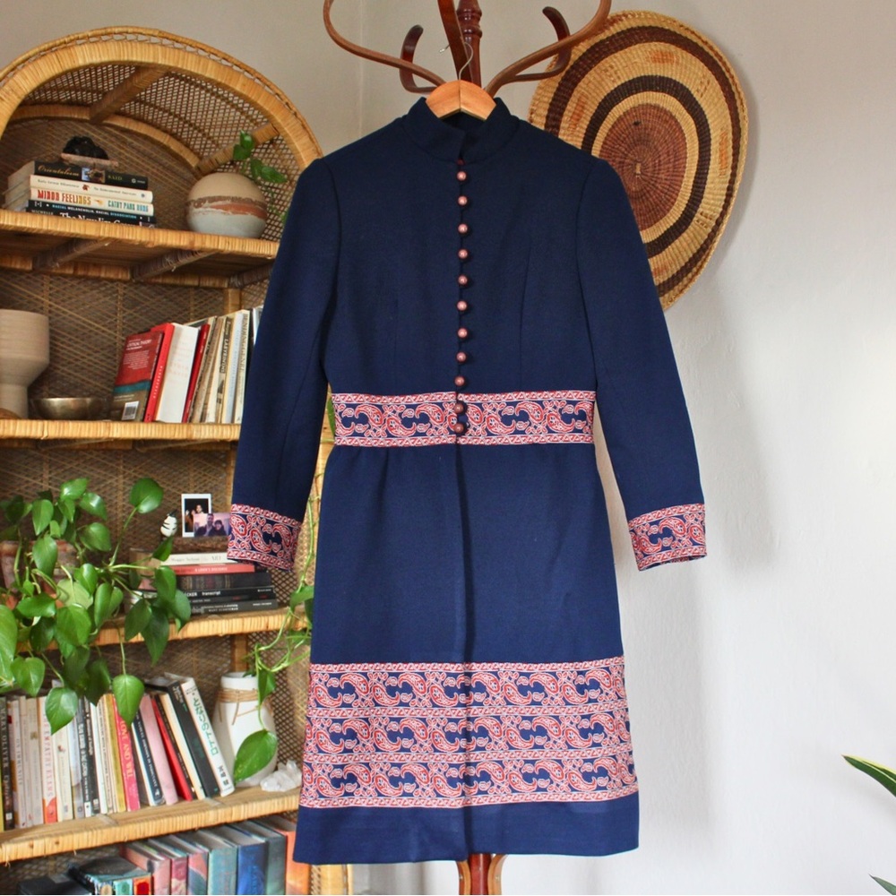 Vintage 1950s Mega Mod Knit Coat by Domani Knits